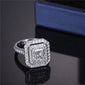 Emearld Moissanite Ring 3ct F VS IGI Certificate 14K Gold Customize Jewelr MS-306 elwady1
