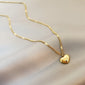 Necklace Stainless Steel Gold Color Love Heart elwady1