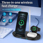 Fast Wireless Charger 3 in 1 15W Qi Charging Dock Station For iPhone elwady1