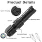 Flashlight Strong Light Rechargeable Zoom elwady1